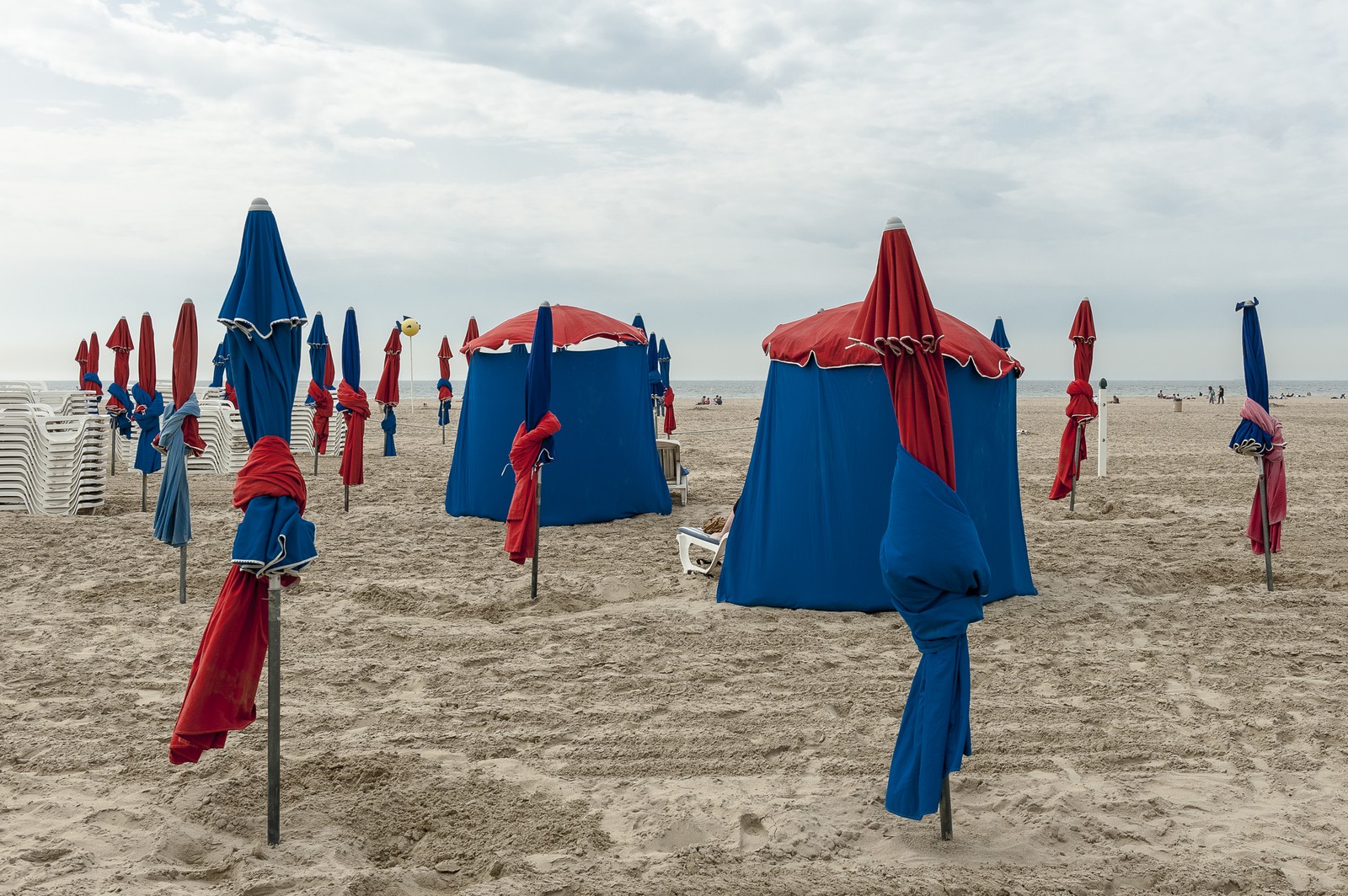 La plage de Deauviile La plage de Deauviile