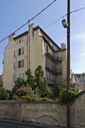 Arrière d'immeuble