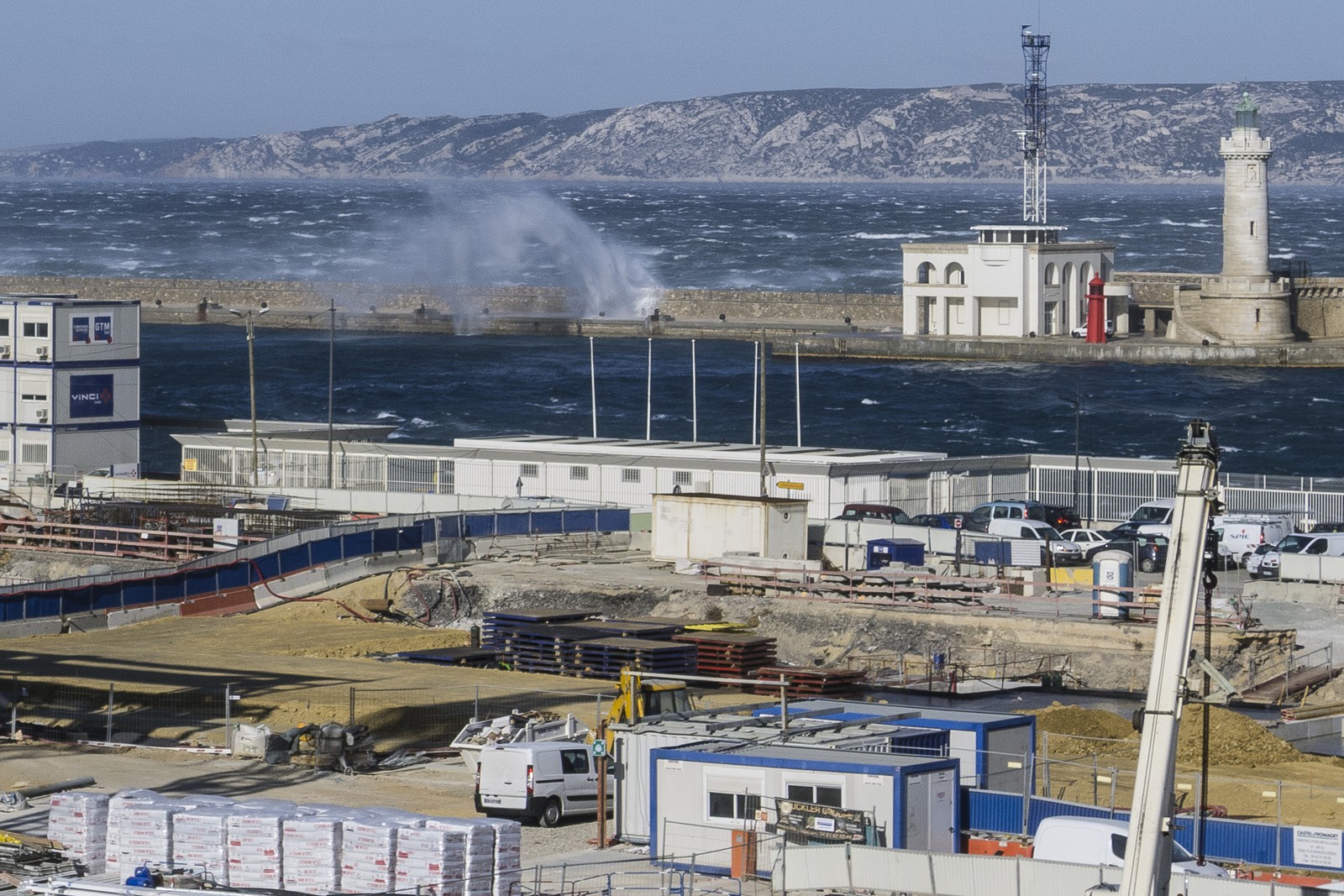 Travaux sur le port