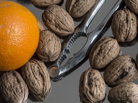 Orange et noix