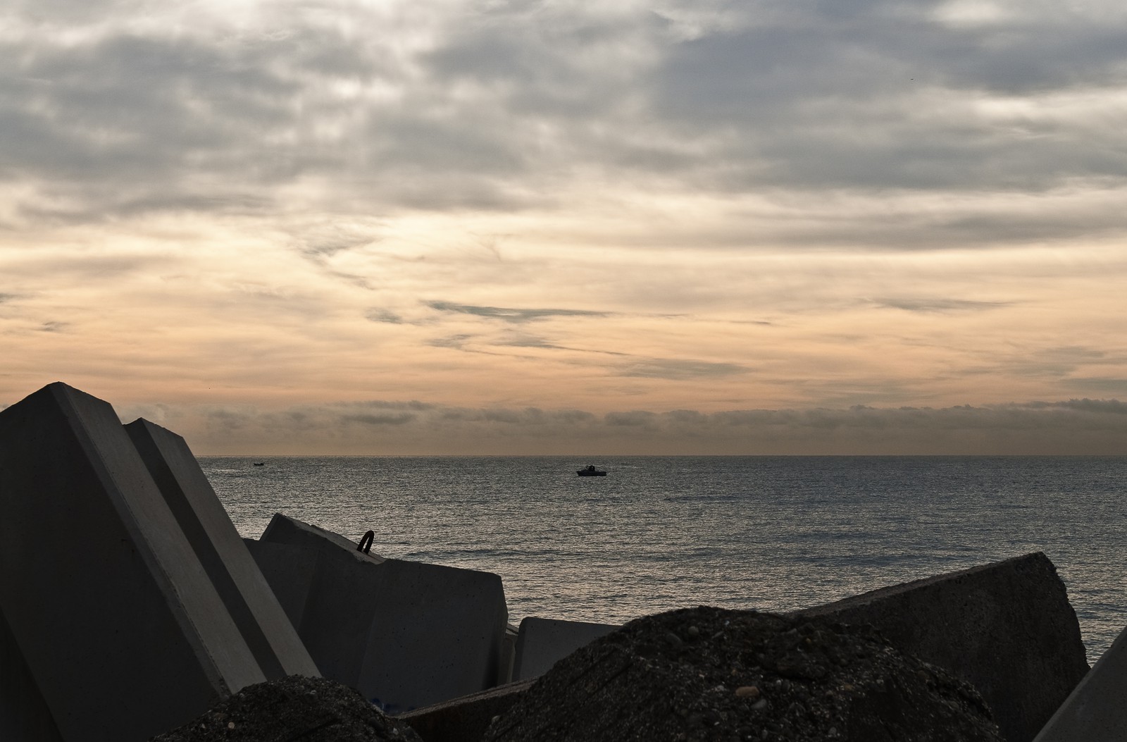 Barque sur la mer