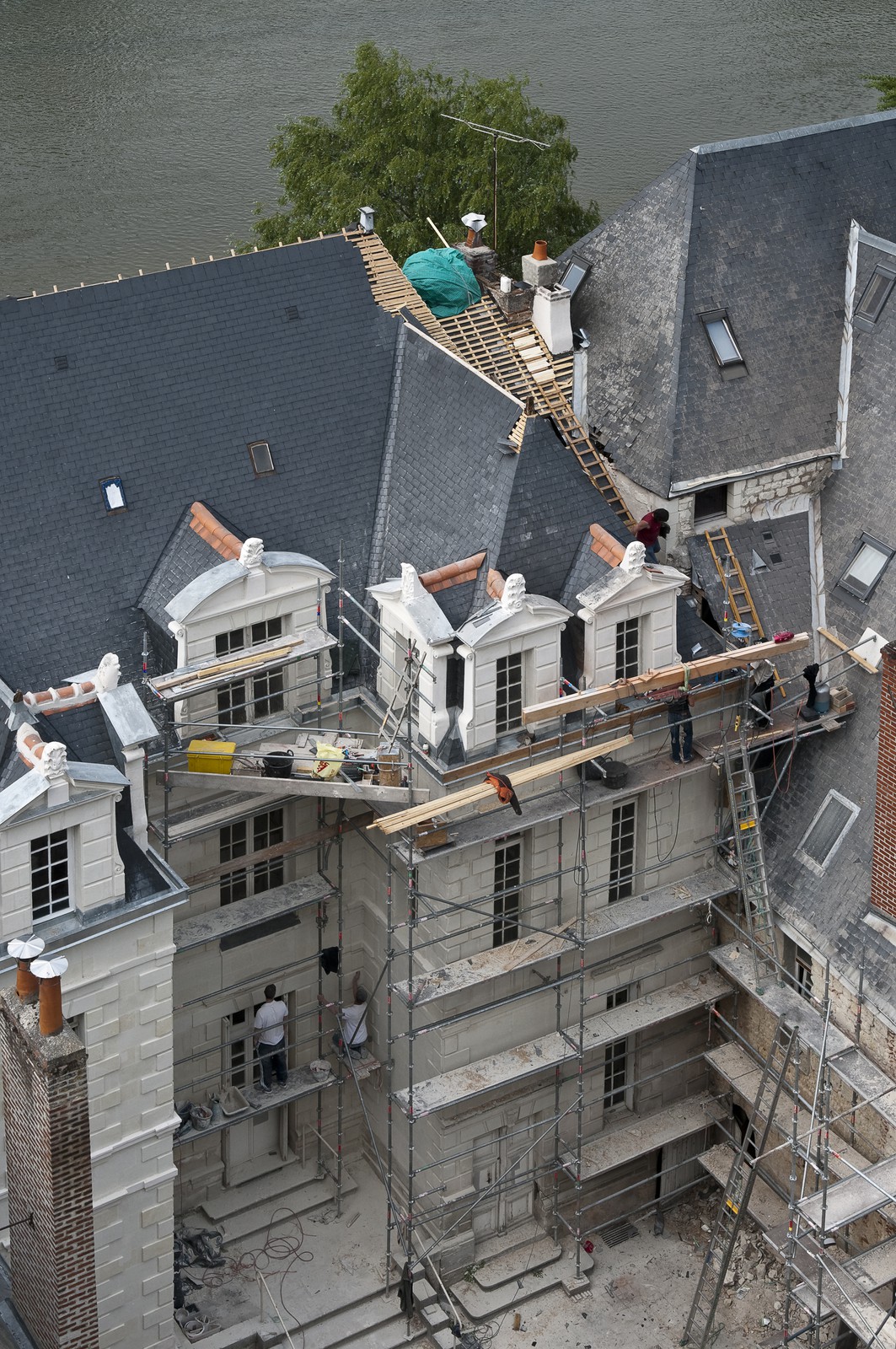 Chantier de rénovation à Amboise Chantier de rénovation à Amboise