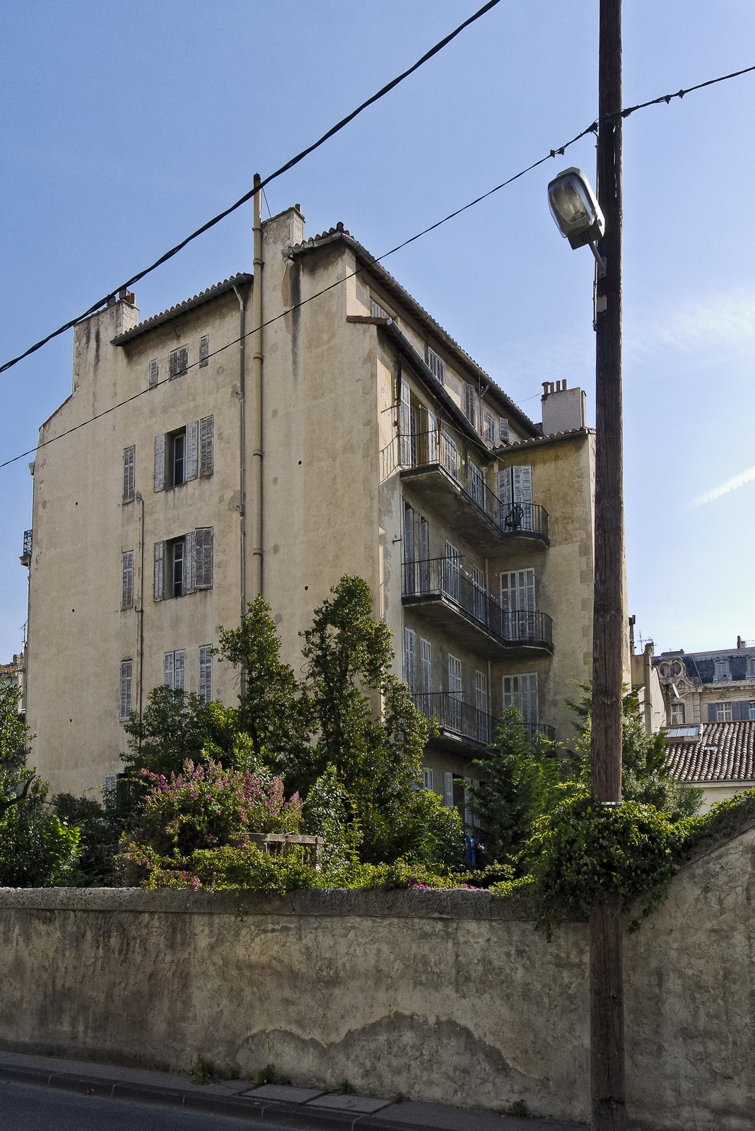 Arrière d'immeuble