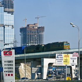 Train et chantier